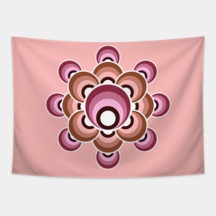 70's flower - millennial pink Tapestry