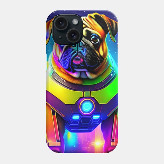 Robo-Pug Phone Case by FivePugs