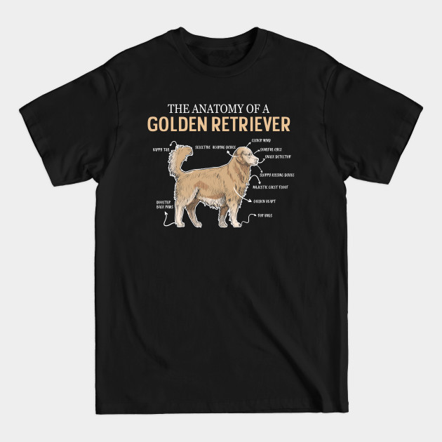 Discover Golden Retriever Anatomy - Golden Retriever Anatomy - T-Shirt