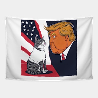 Cats Against Trump Tapestry