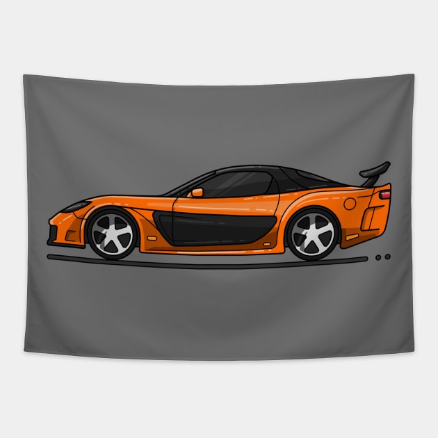 Tokyo Drift Tapestry by garistipis