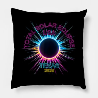 Total Solar Eclipse Texas For Wo 2024 Pillow