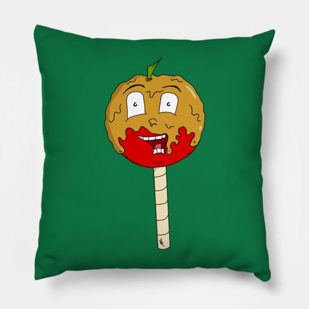 Caramel Candied Apple Cutie Pillow by JonnyVsTees