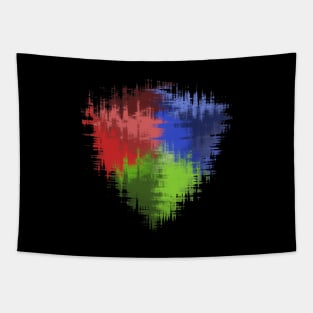 Abstract RGB Shape Tapestry