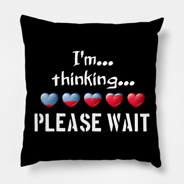 I'm thinking... please wait... Pillow by SoukainaAl