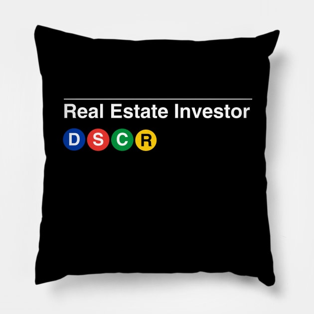 Real Estate Investor DSCR Subway Pillow by Real Estate Store