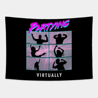 Partying Virtually Tapestry