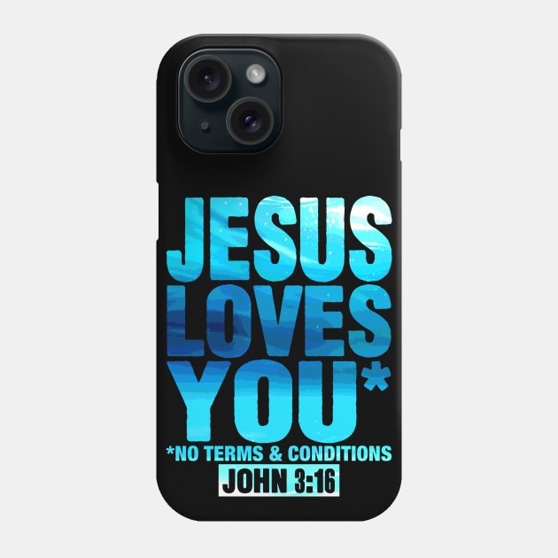 JESUS LOVES YOU Phone Case by Plushism