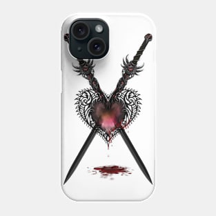 Vicious Heart (White) Phone Case
