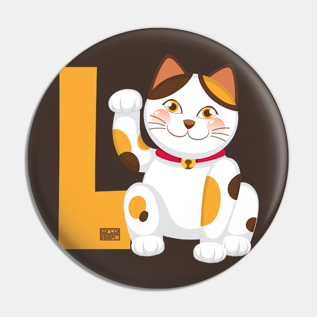 Funny Laugh LMAO Manekineko Chinese Lucky Cat Puns Wordplay Pin by porcodiseno