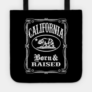 California Born & Raised (distressed vintage look) Tote