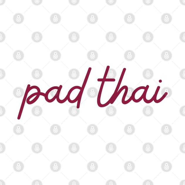 pad thai - maroon red by habibitravels