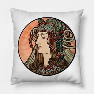 Alphonse Mucha - Stained Glass Pillow