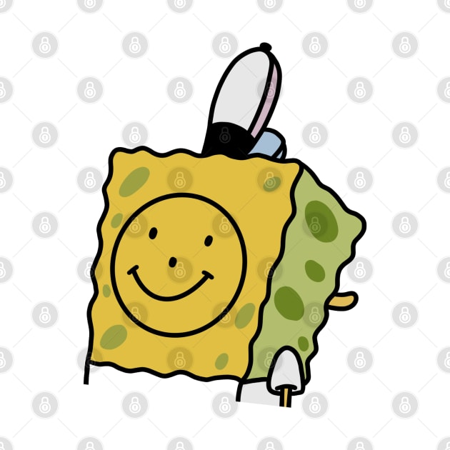 Spongebob Smiley Face on Back - Who is he??? by smileyfriend