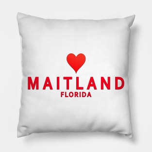 Maitland Florida with heart Pillow