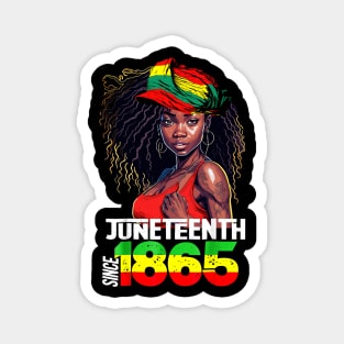 1865 Juneteenth Celebrate African American Freedom Day Women Magnet