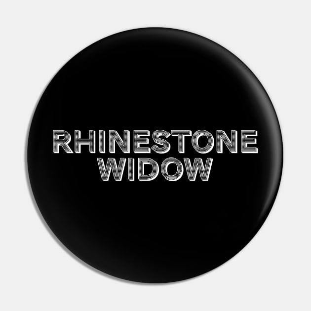 Rhinestone Widow Pin by geekywhiteguy