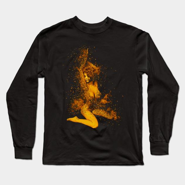 Sexy Girl Abstract Art Exploding Young Woman Hot Erotic Lady