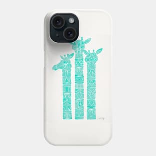 Giraffe Turquoise Phone Case