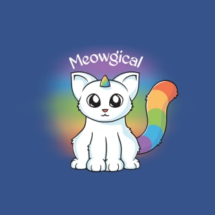 Meowgical Unicorn Cat T-Shirt