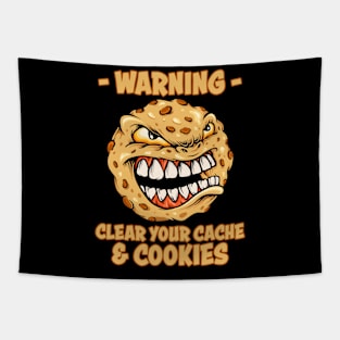 Delete Your Cookies Funny Geek Design For Nerds Tapestry