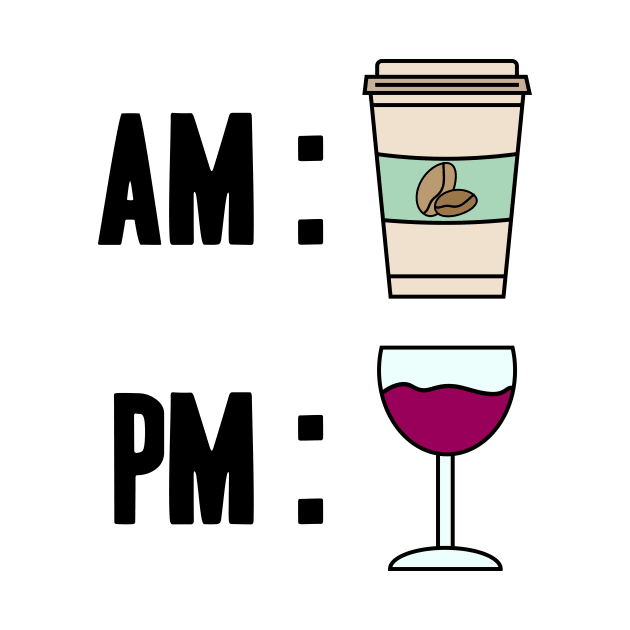 Wine and coffee desing AM and PM by YellowQueen