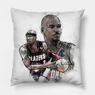 Rest In Peace Cliff on Sketch Art Pillow