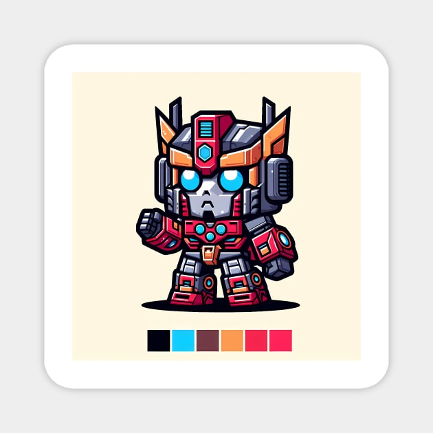 Chibi transformer boy Magnet by Mechanime World