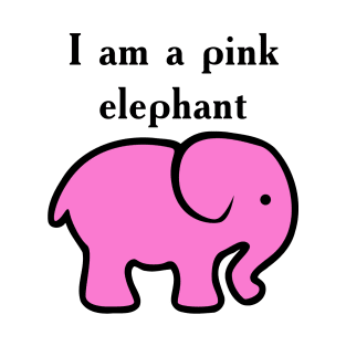 I Am a Pink Elephant - Cute Animal T-Shirt