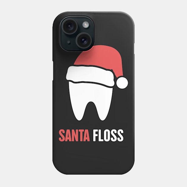 Santa Floss – Cute Christmas Dentist Design Phone Case by MeatMan