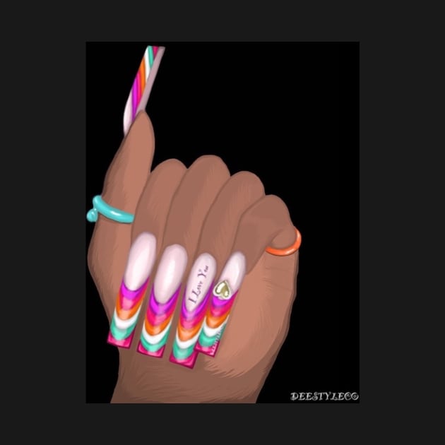 I LOVE YOU NAILS by FMSDesignss