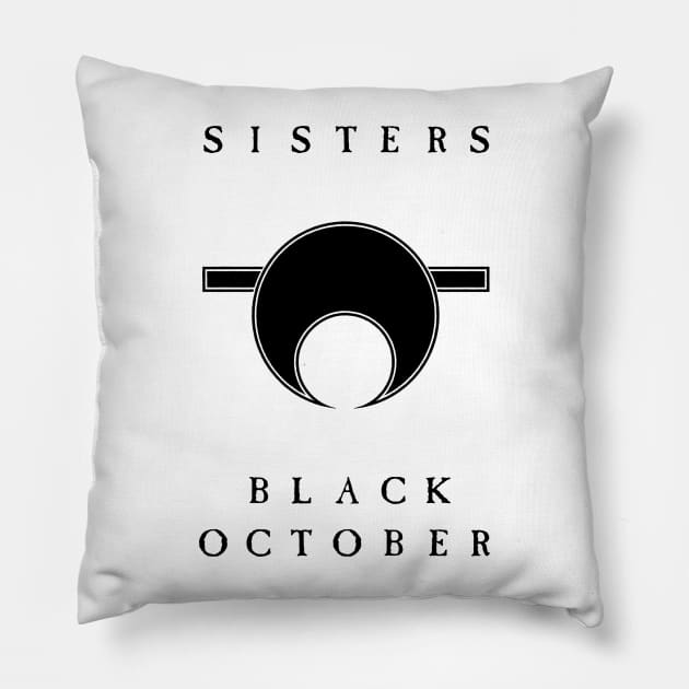 Sisters of Mercy - Black October (dark) Pillow by conform