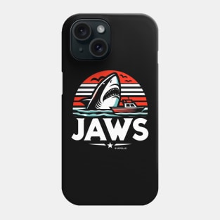 JAWS Attacking Boat Phone Case