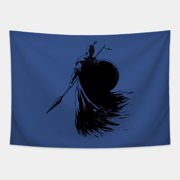 Spartan hoplite Tapestry by heinavaara