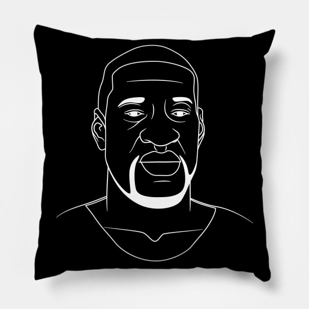 George Floyd Pillow by BoombasticArt