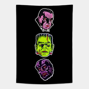 Marquee Movie Monsters Tattoos Tapestry