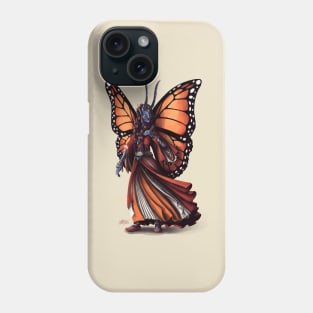 Monarch Butterfly Humanoid - Fantasy Character Design Phone Case