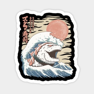 godzilla sushi off kanagawa Magnet