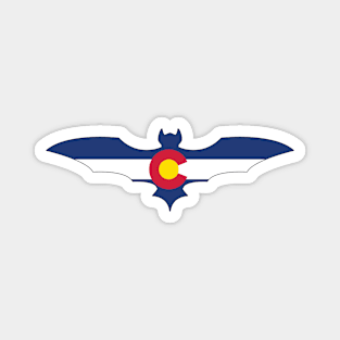 Colorado Bat Flag Magnet