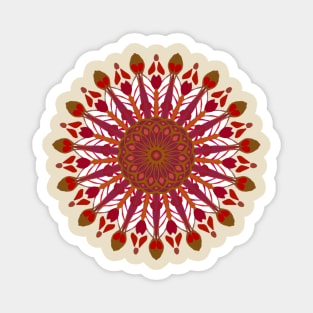 Autumn sensations Mandala Magnet