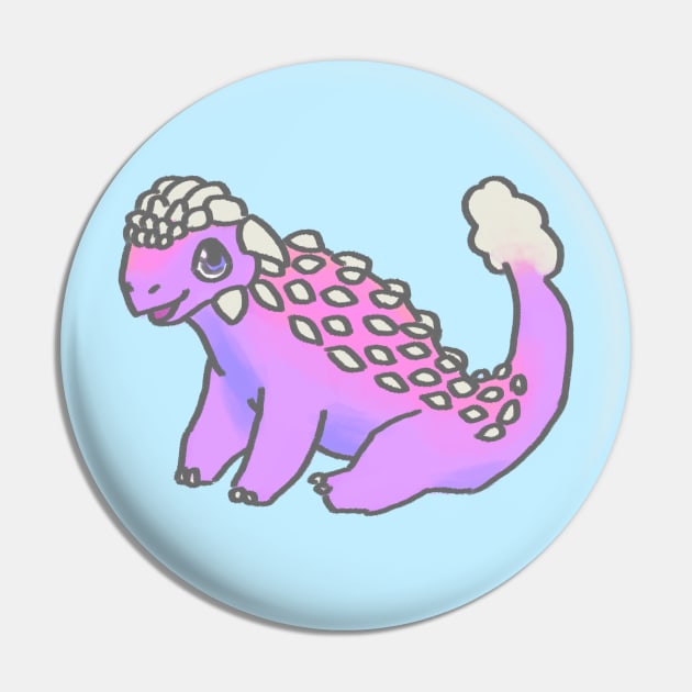 Lil Ankylosaurus Pin by SpectacledPeach