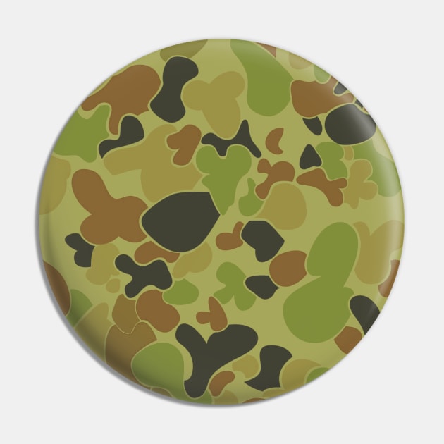 Australian Camouflage Pin by Toby Wilkinson