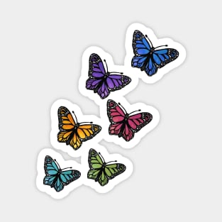 Rainbow Butterflies Magnet