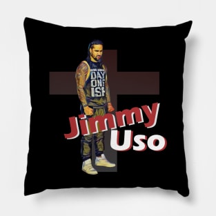 wrestle jimmy uso Pillow