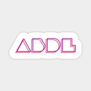 ABDL - Retro Pink & Purple Magnet