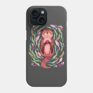 Otter Meditating 3 Phone Case