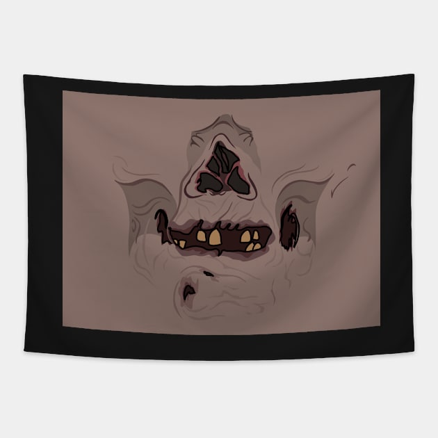 Crypt Keeper Mouth Tapestry by Jakmalone