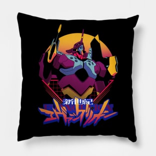 Retro Neon Genesis Pillow