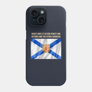 Nova Scotia Flag and Motto Phone Case