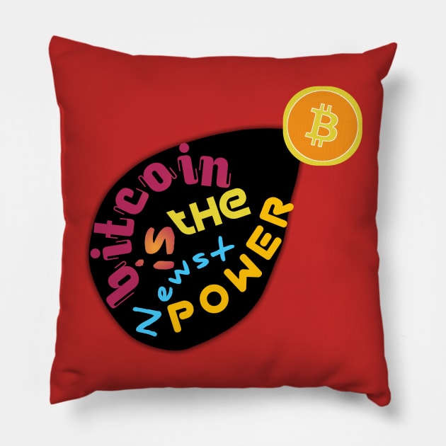 Bitcoin power Pillow by RAHARMA